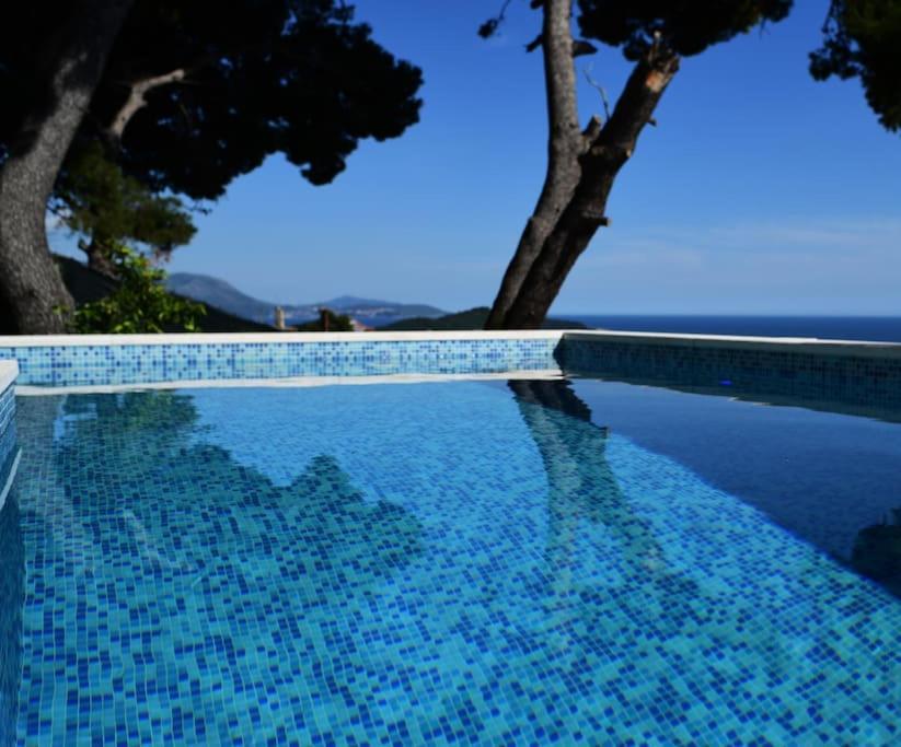 Wave N' Sea Apartment With A Private Pool ドゥブロブニク エクステリア 写真